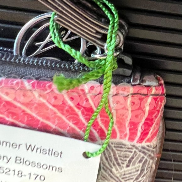 Vera Bradley Cheery Blossoms Shimmer Wristlet - Picture 8 of 11